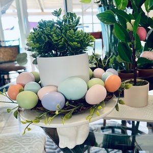 Adorable Pastel Easter Egg Wreath